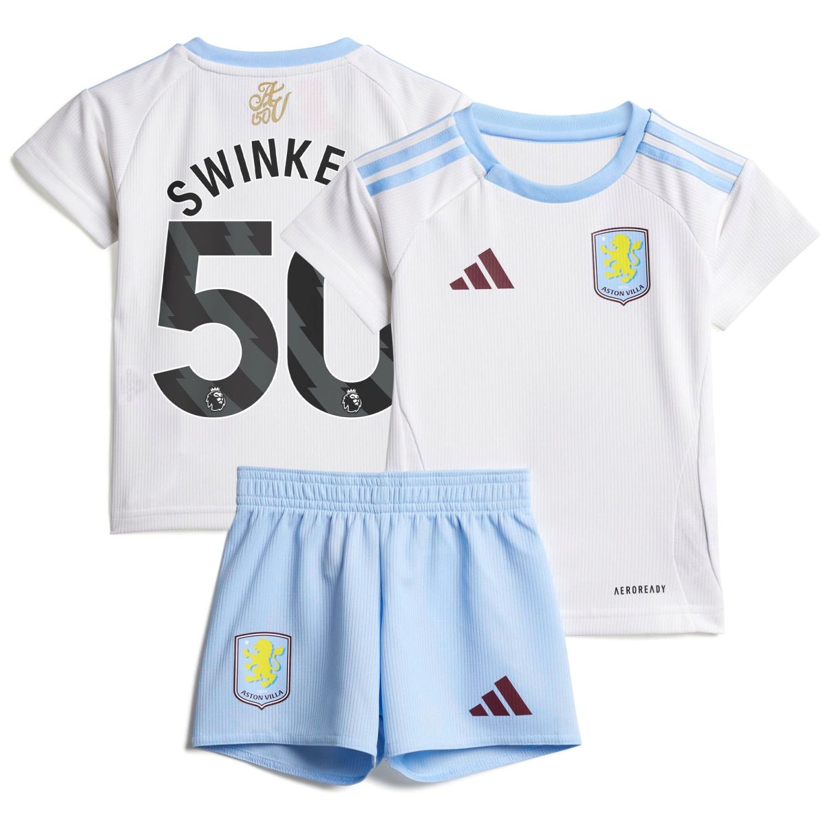 aston villa adidas away baby kit 2024-25 with swinkels 50 printing Collection | Official Aston Villa Jerseys for Fans