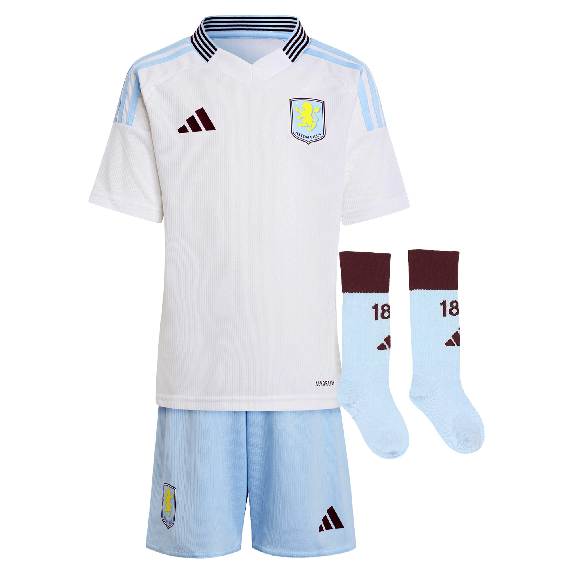 aston villa adidas away mini kit 2024-25 with a.garcía 16 printing Collection | Official Aston Villa Jerseys for Fans