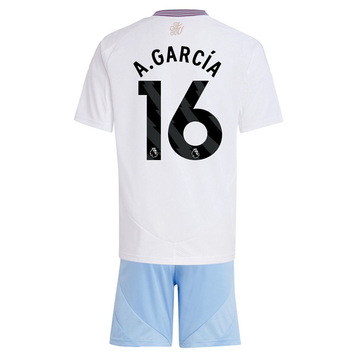 aston villa adidas away mini kit 2024-25 with a.garcía 16 printing Collection | Official Aston Villa Jerseys for Fans