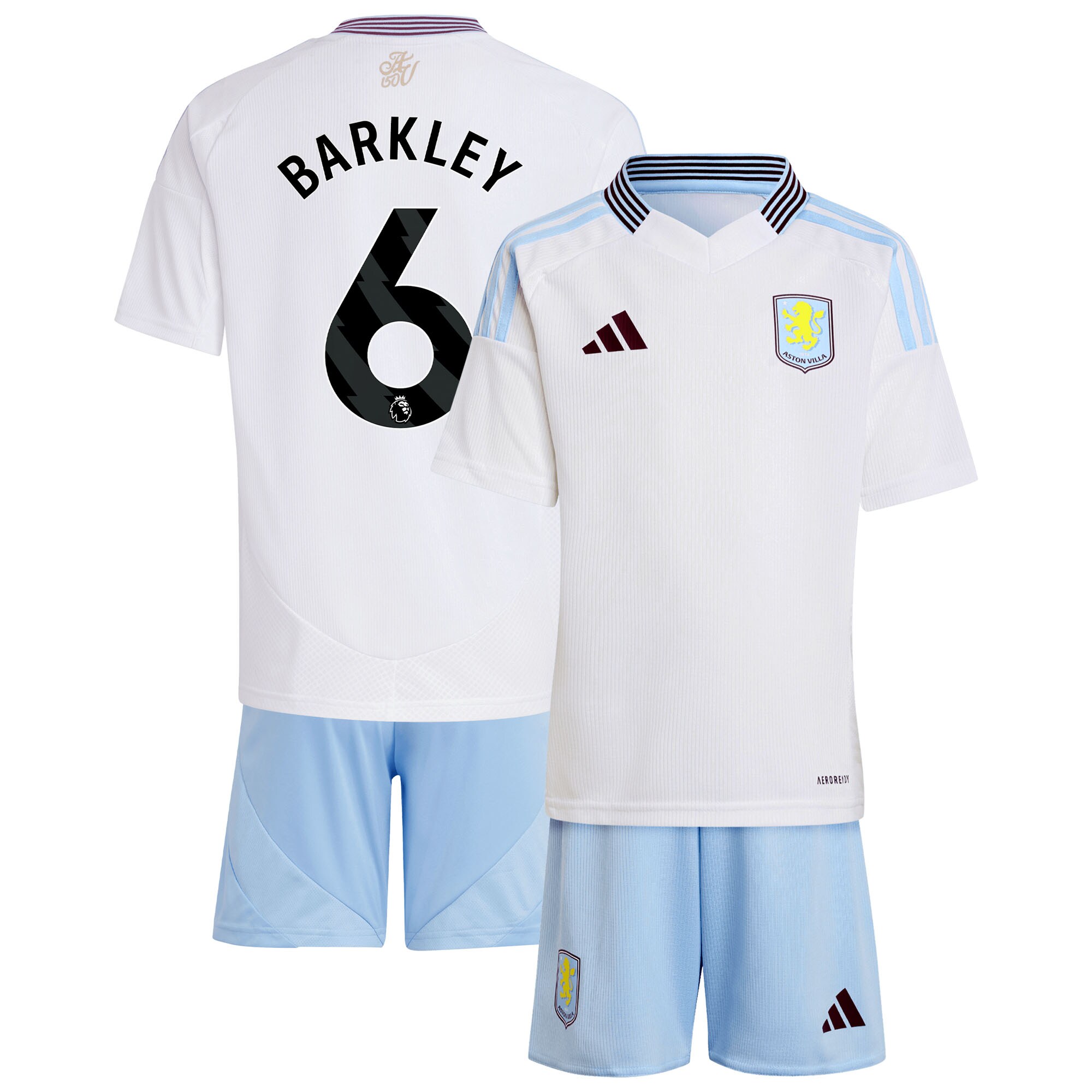 aston villa adidas away mini kit 2024-25 with barkley 6 printing Collection | Official Aston Villa Jerseys for Fans