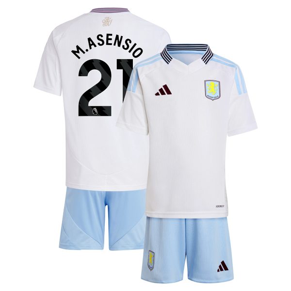 aston villa adidas away mini kit 2024-25 with m.asensio 21 printing Collection | Official Aston Villa Jerseys for Fans