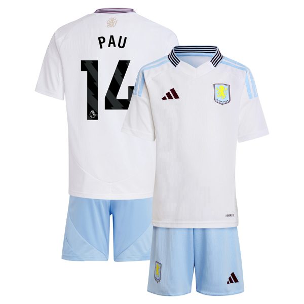 aston villa adidas away mini kit 2024-25 with pau 14 printing Collection | Official Aston Villa Jerseys for Fans