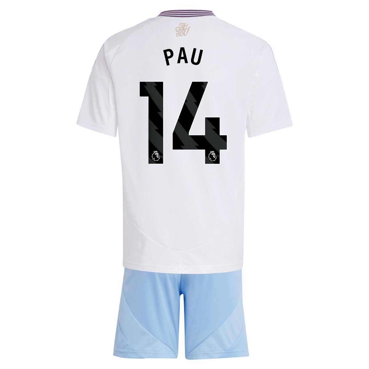 aston villa adidas away mini kit 2024-25 with pau 14 printing Collection | Official Aston Villa Jerseys for Fans