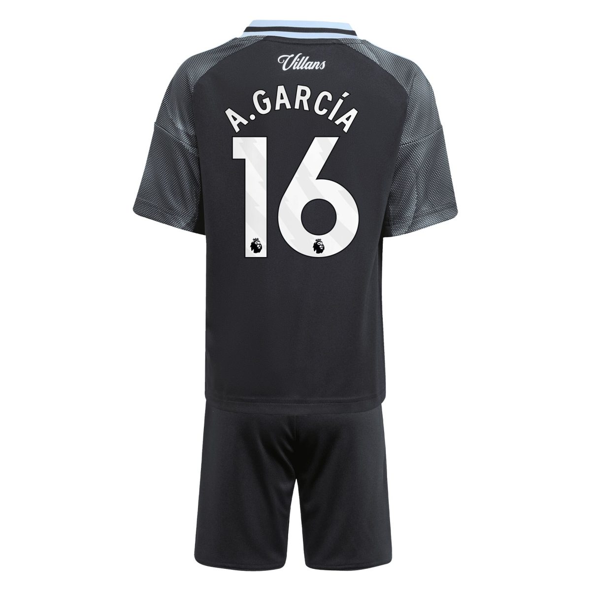 aston villa adidas away mini kit 2025-26 with a.garcía 16 printing Collection | Official Aston Villa Jerseys for Fans