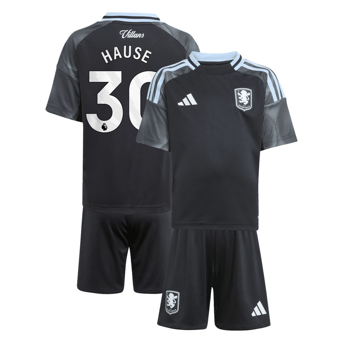 aston villa adidas away mini kit 2025-26 with hause 30 printing Collection | Official Aston Villa Jerseys for Fans