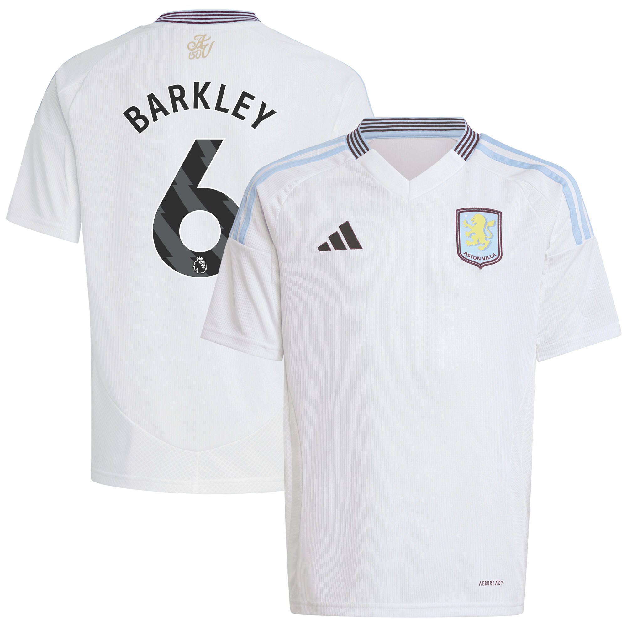 aston villa adidas away shirt 2024-25 – kids with barkley 6 printing Collection | Official Aston Villa Jerseys for Fans