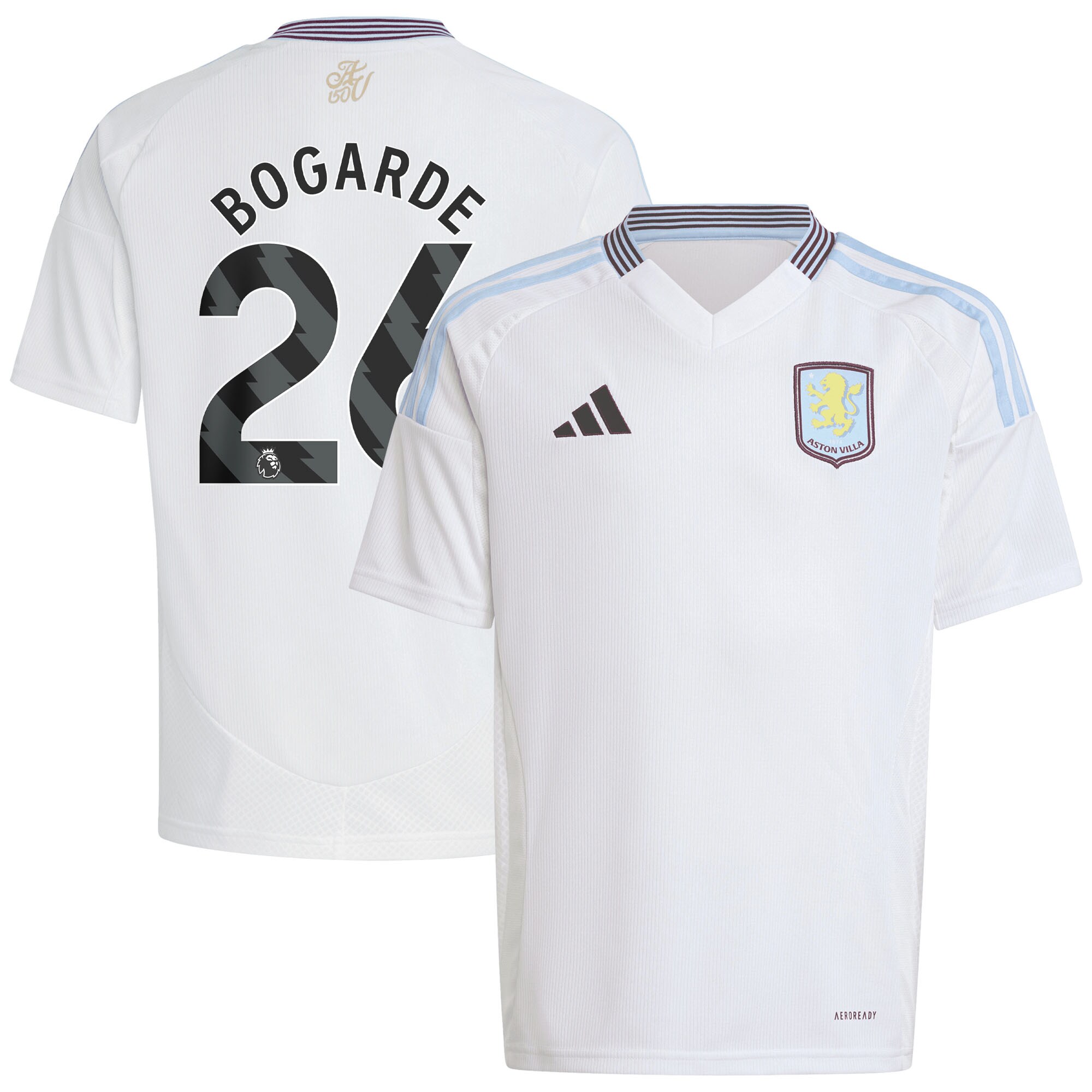 aston villa adidas away shirt 2024-25 – kids with bogarde 26 printing Collection | Official Aston Villa Jerseys for Fans