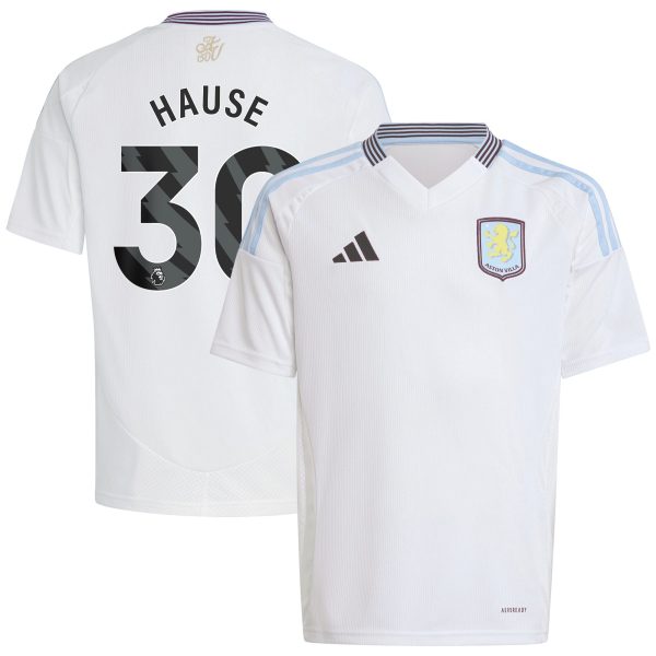 aston villa adidas away shirt 2024-25 – kids with hause 30 printing Collection | Official Aston Villa Jerseys for Fans