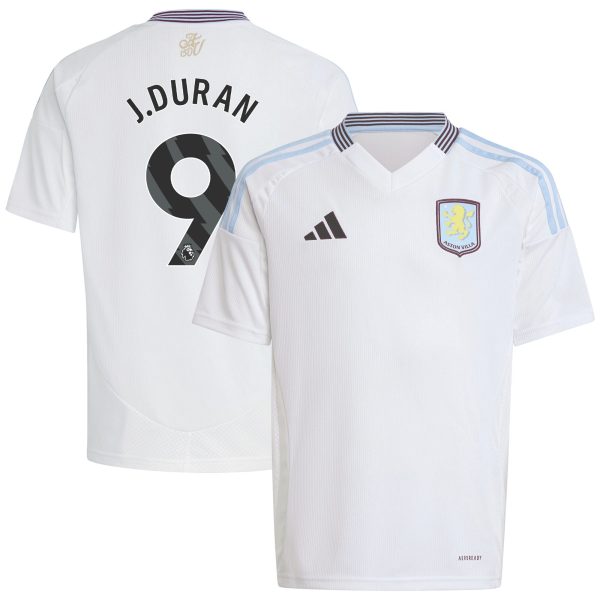 aston villa adidas away shirt 2024-25 – kids with j.duran 9 printing Collection | Official Aston Villa Jerseys for Fans