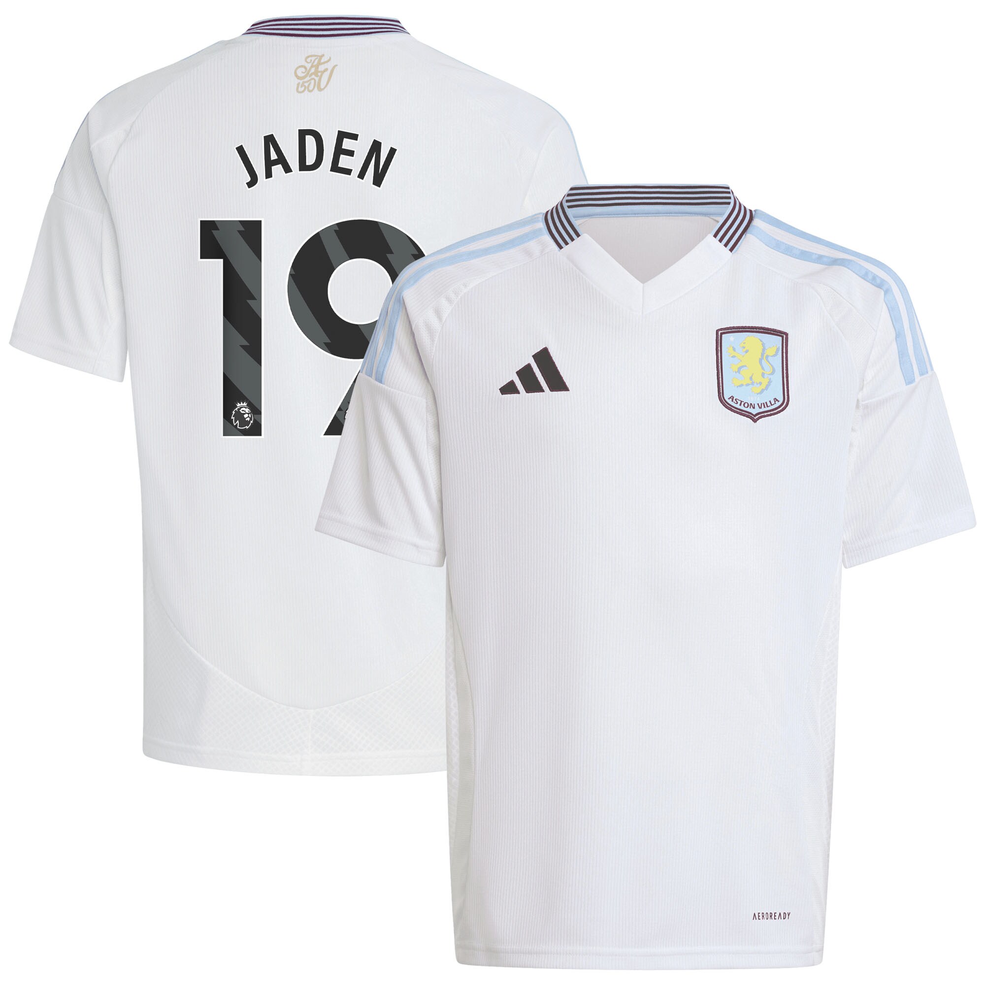 aston villa adidas away shirt 2024-25 – kids with jaden 19 printing Collection | Official Aston Villa Jerseys for Fans