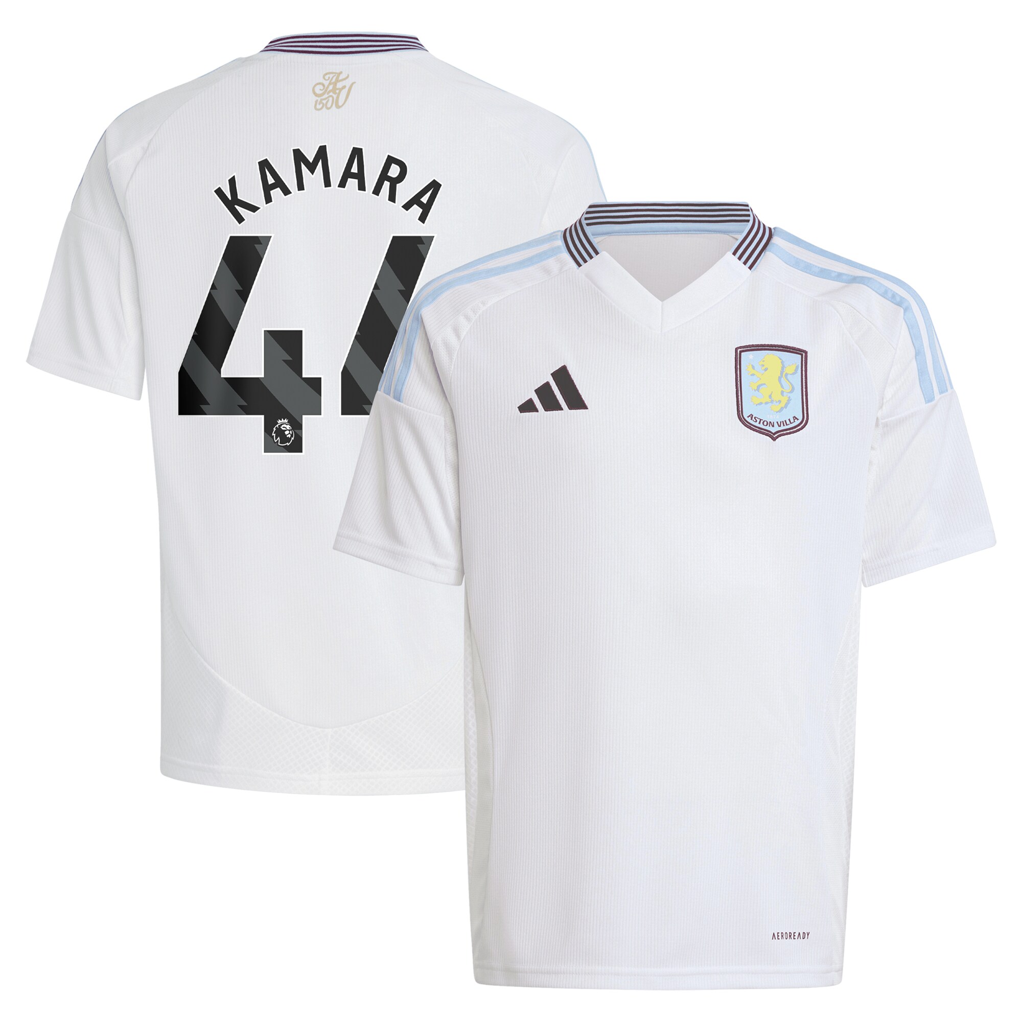 aston villa adidas away shirt 2024-25 – kids with kamara 44 printing Collection | Official Aston Villa Jerseys for Fans