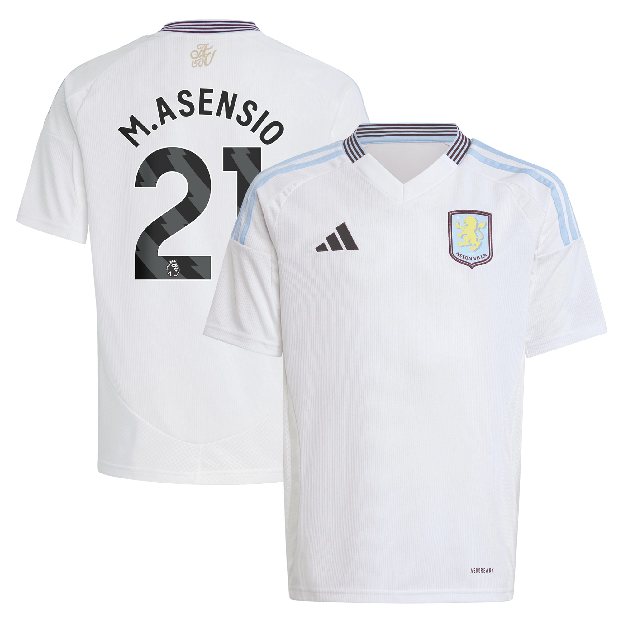 aston villa adidas away shirt 2024-25 – kids with m.asensio 21 printing Collection | Official Aston Villa Jerseys for Fans