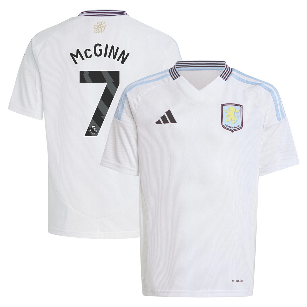 aston villa adidas away shirt 2024-25 – kids with mcginn 7 printing Collection | Official Aston Villa Jerseys for Fans