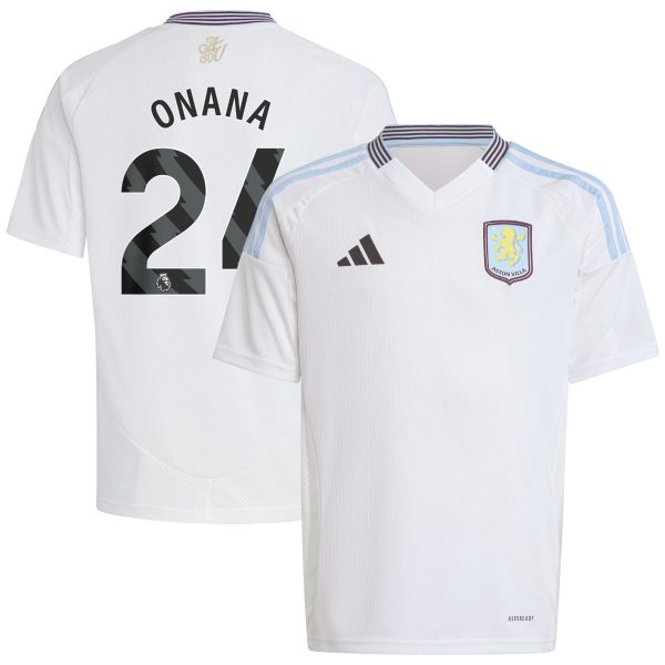 aston villa adidas away shirt 2024-25 – kids with onana 24 printing Collection | Official Aston Villa Jerseys for Fans