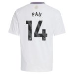 aston villa adidas away shirt 2024-25 – kids with pau 14 printing Collection | Official Aston Villa Jerseys for Fans