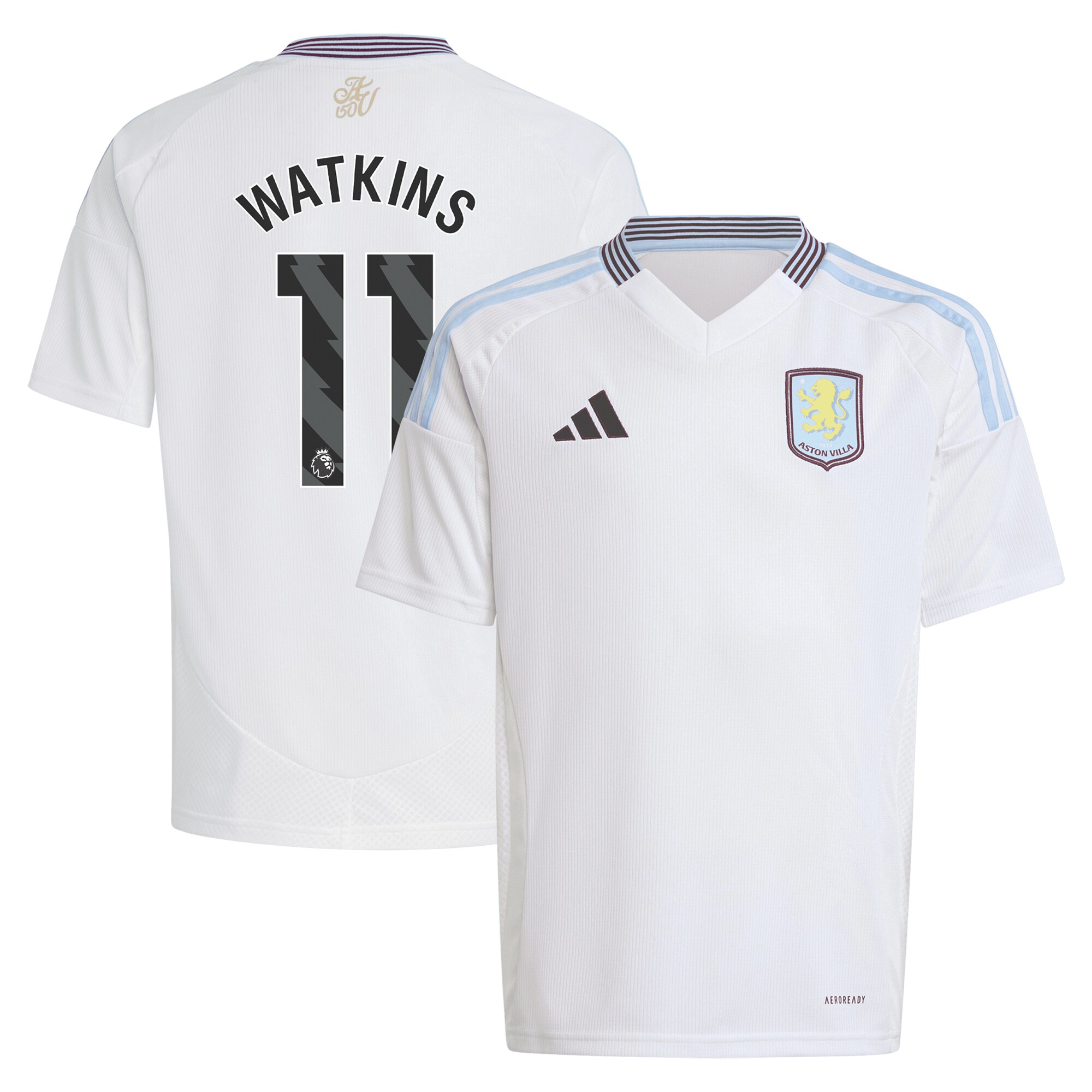 aston villa adidas away shirt 2024-25 – kids with watkins 11 printing Collection | Official Aston Villa Jerseys for Fans