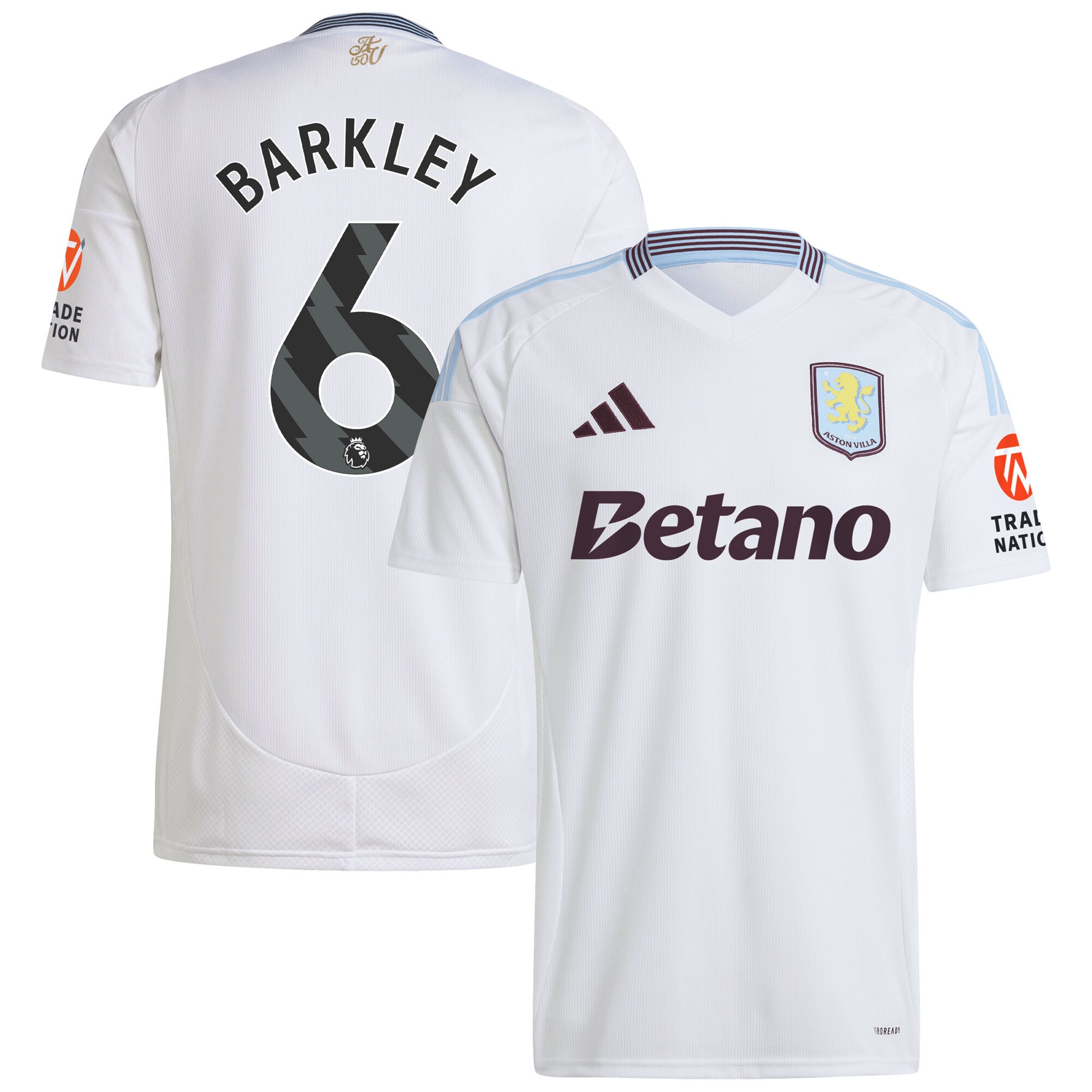 aston villa adidas away shirt 2024-25 with barkley 6 printing Collection | Official Aston Villa Jerseys for Fans