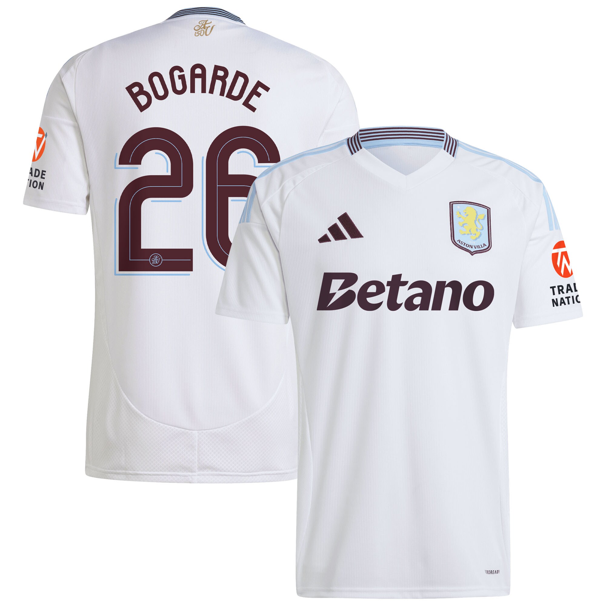 aston villa adidas away shirt 2024-25 with bogarde 26 cup printing Collection | Official Aston Villa Jerseys for Fans