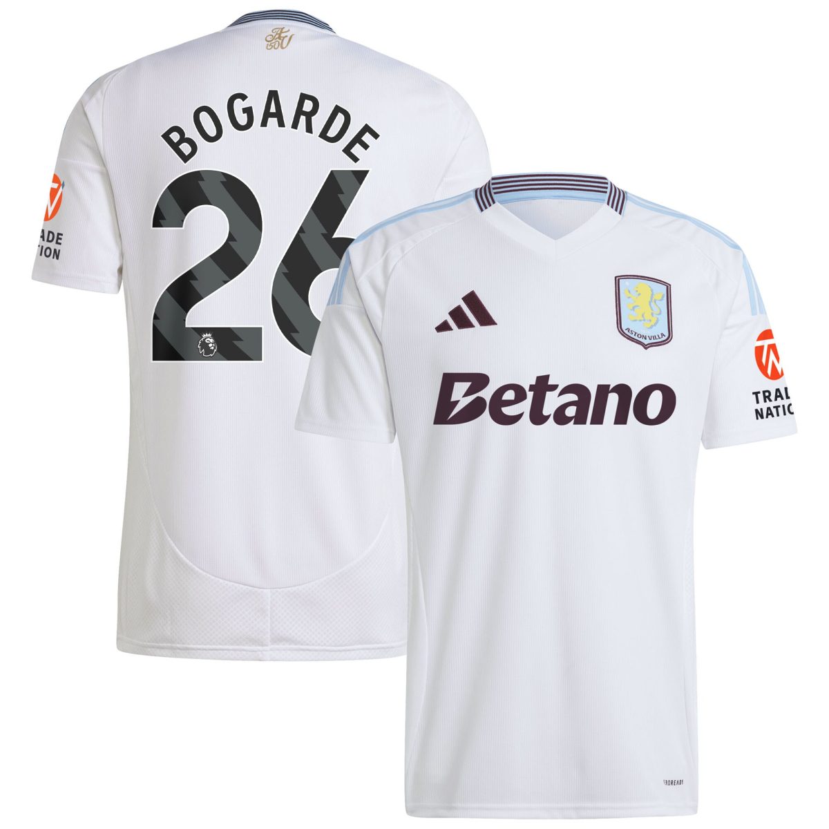 aston villa adidas away shirt 2024-25 with bogarde 26 printing Collection | Official Aston Villa Jerseys for Fans