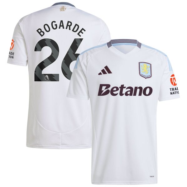 aston villa adidas away shirt 2024-25 with bogarde 26 printing Collection | Official Aston Villa Jerseys for Fans