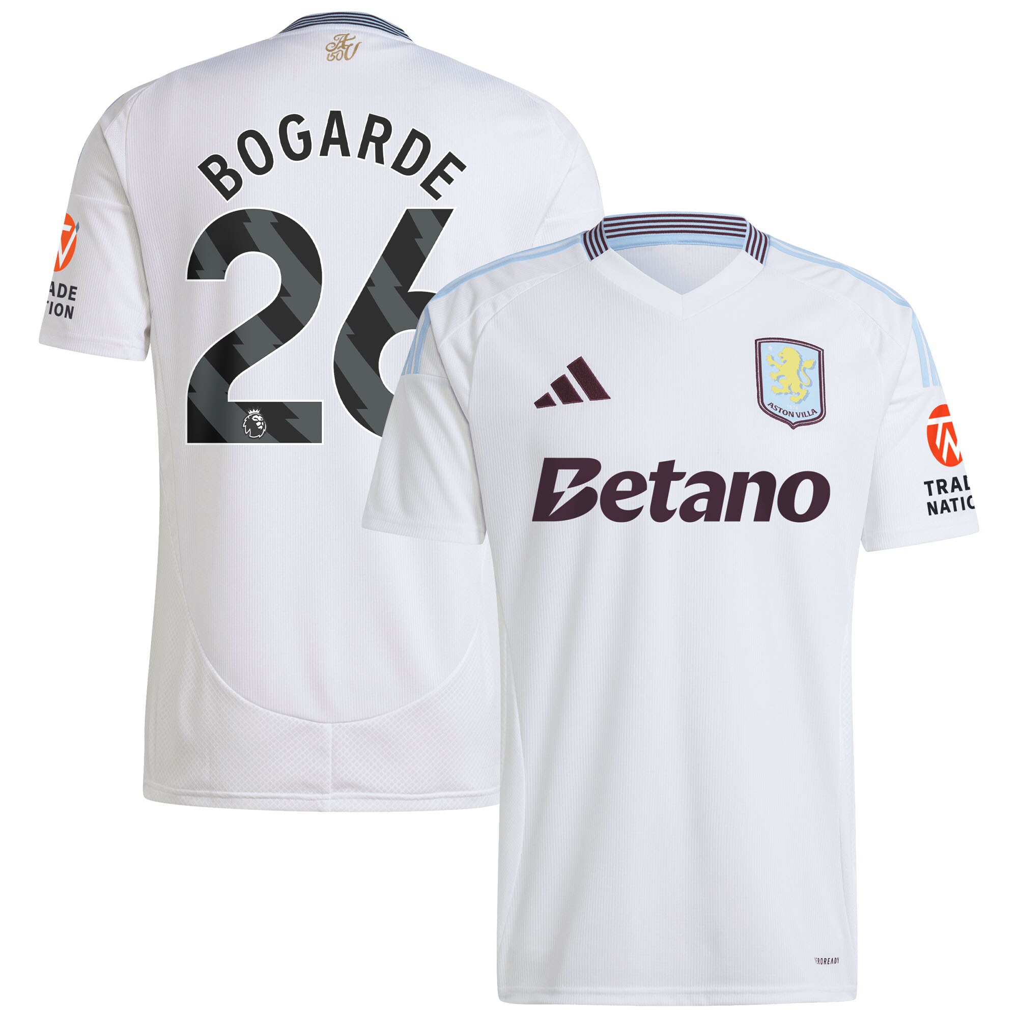 aston villa adidas away shirt 2024-25 with bogarde 26 printing Collection | Official Aston Villa Jerseys for Fans