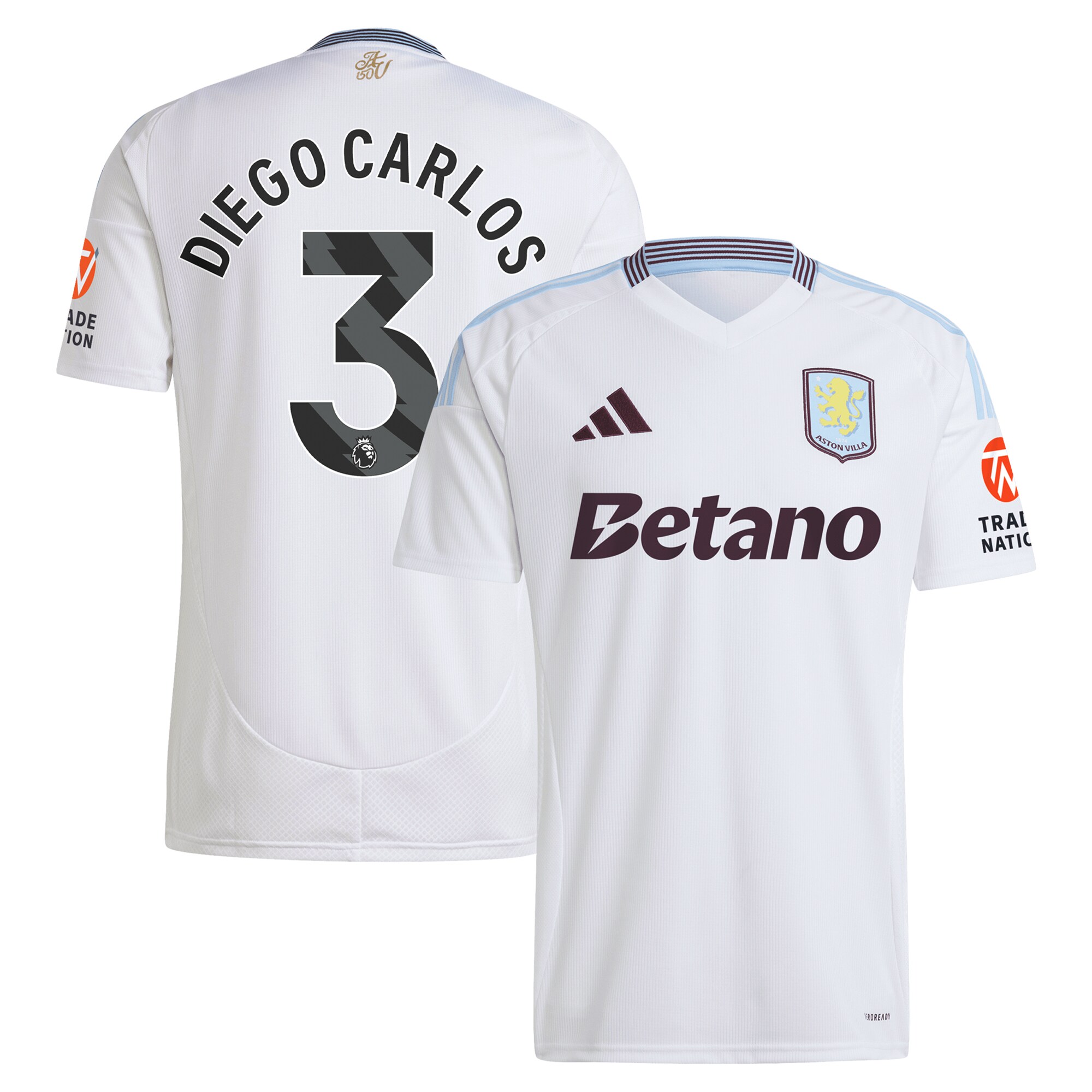 aston villa adidas away shirt 2024-25 with diego carlos 3 printing Collection | Official Aston Villa Jerseys for Fans