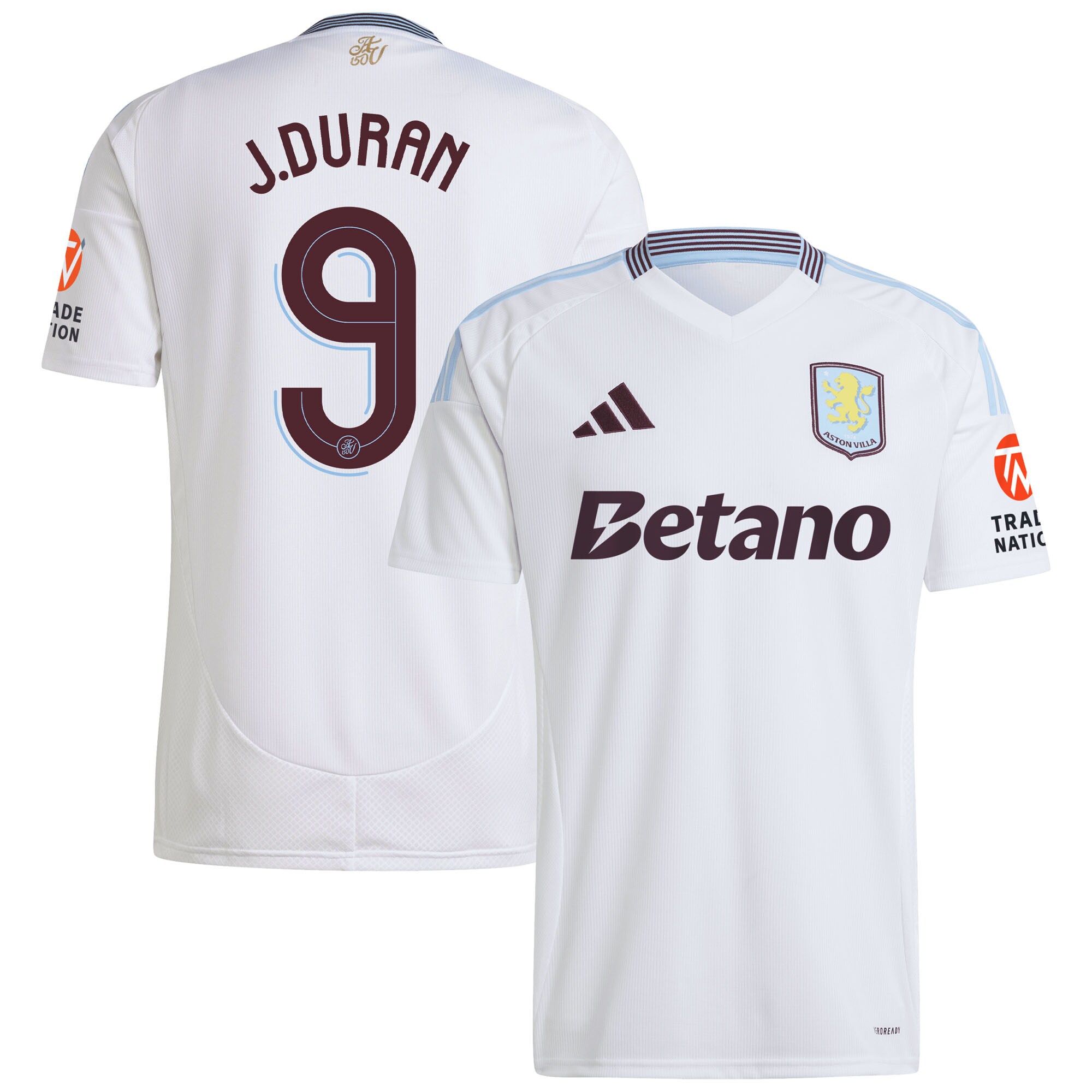 aston villa adidas away shirt 2024-25 with duran 9 cup printing Collection | Official Aston Villa Jerseys for Fans