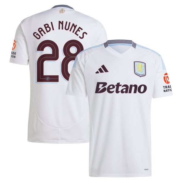 aston villa adidas away shirt 2024-25 with gabi nunes 28 cup printing Collection | Official Aston Villa Jerseys for Fans