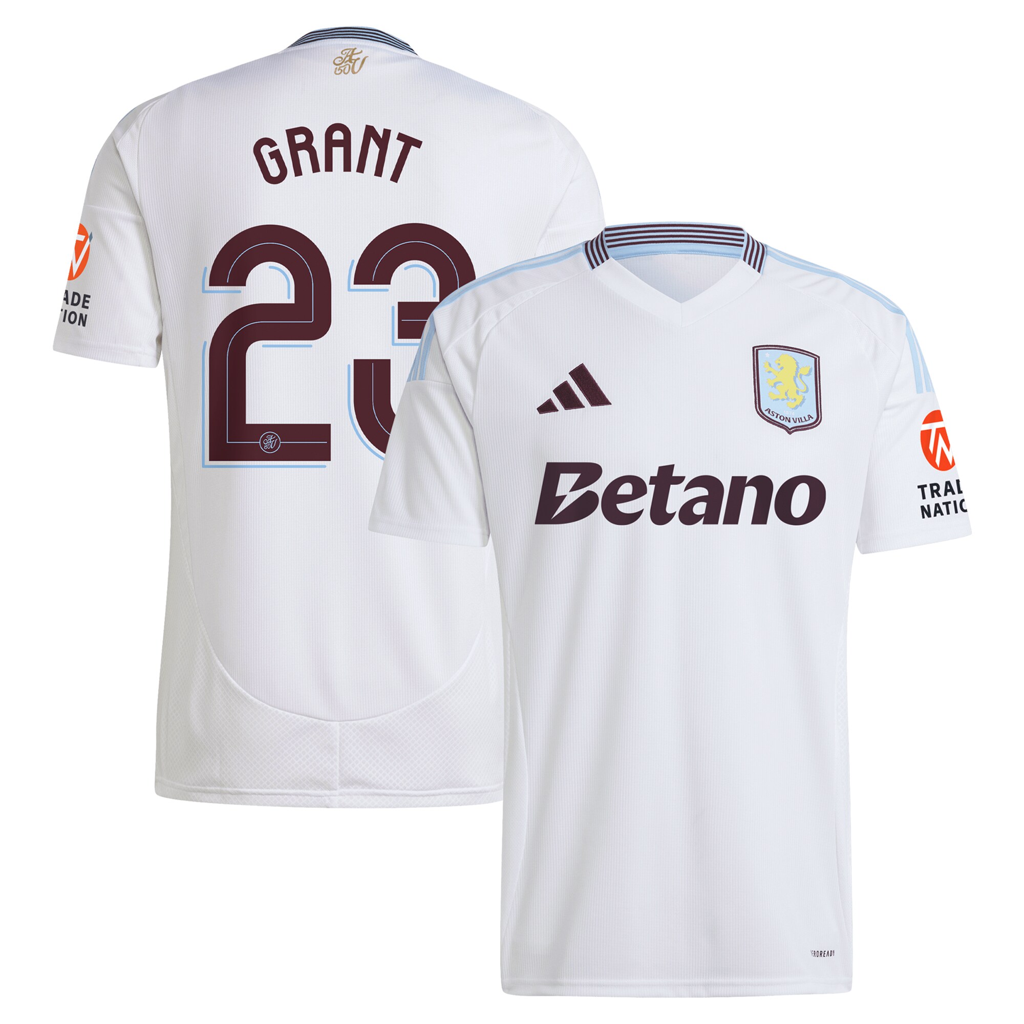 aston villa adidas away shirt 2024-25 with grant 23 cup printing Collection | Official Aston Villa Jerseys for Fans