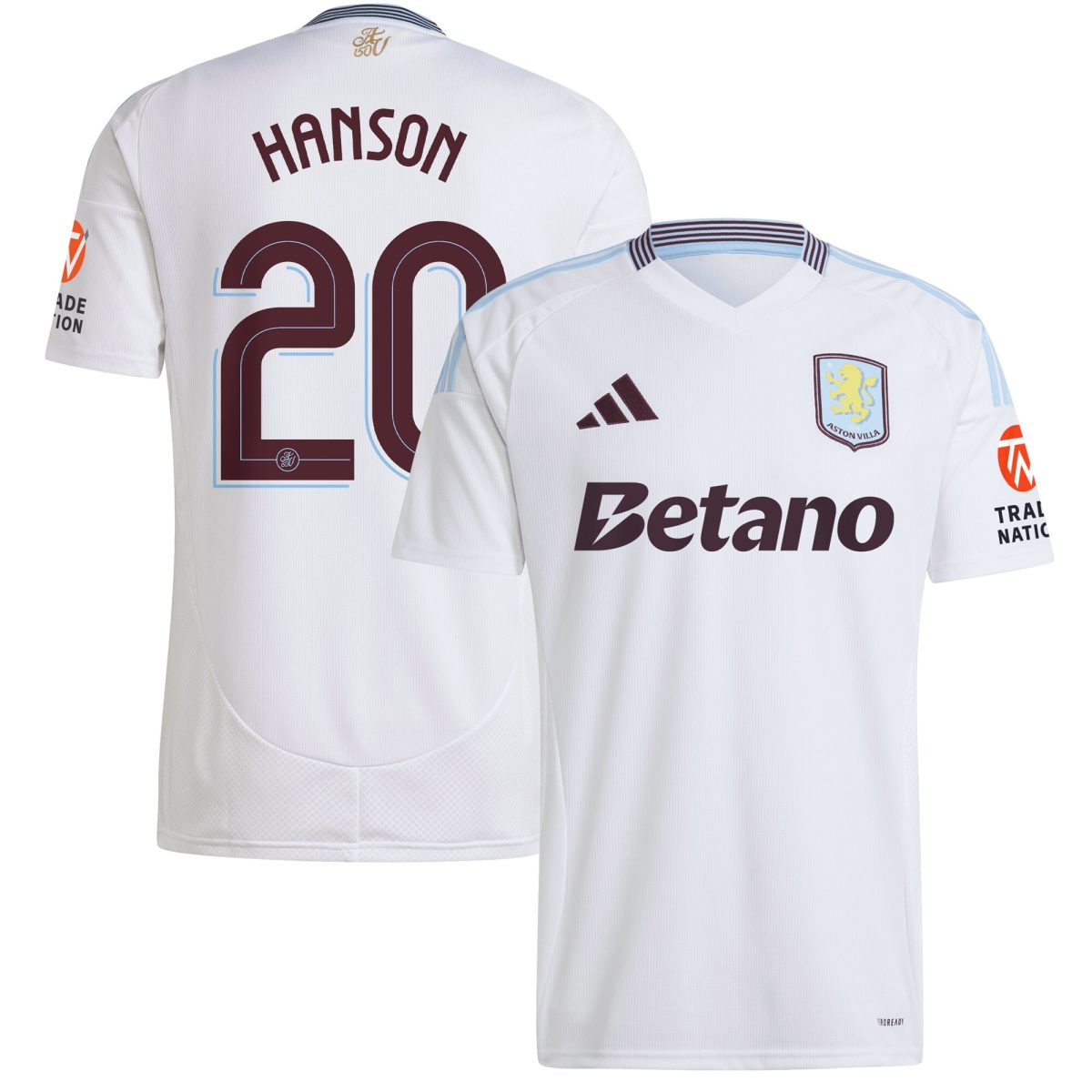 aston villa adidas away shirt 2024-25 with hanson 20 cup printing Collection | Official Aston Villa Jerseys for Fans