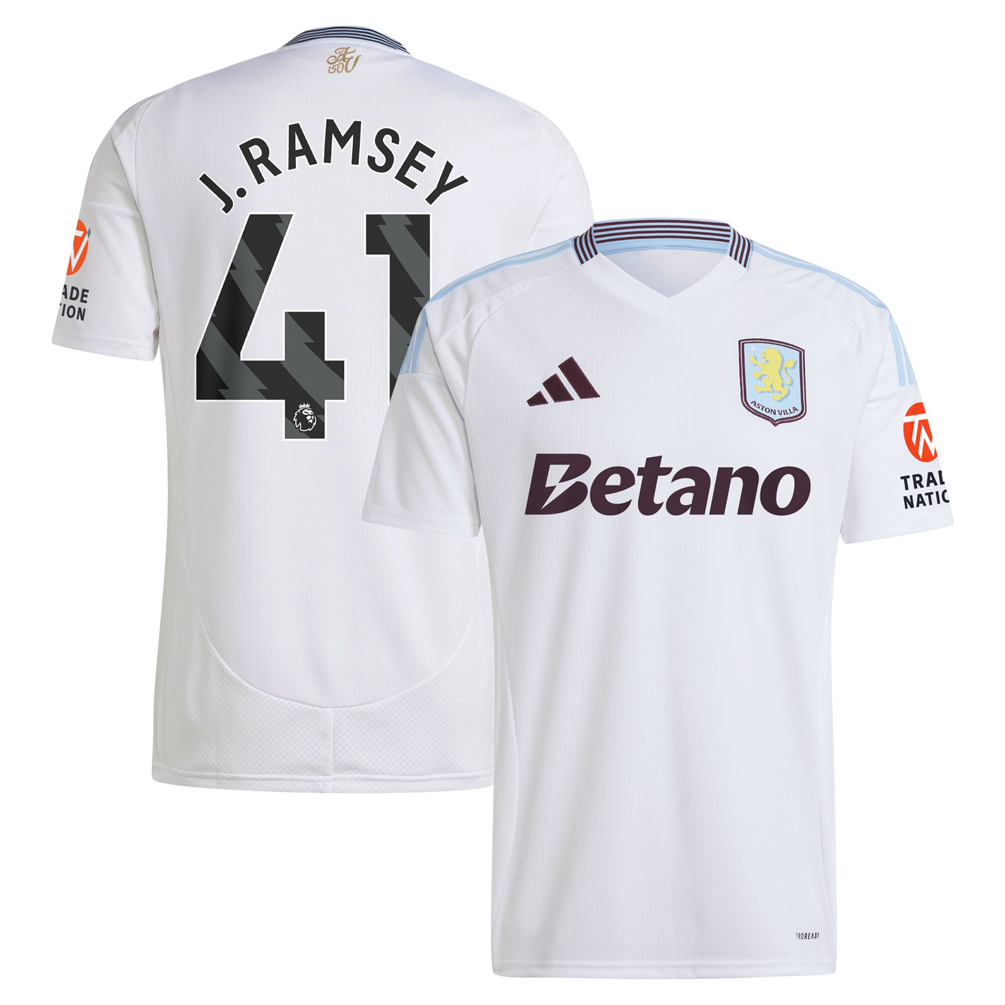 aston villa adidas away shirt 2024-25 with j. ramsey 41 printing Collection | Official Aston Villa Jerseys for Fans