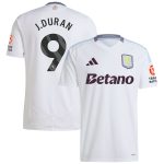 aston villa adidas away shirt 2024-25 with j.duran 9 printing Collection | Official Aston Villa Jerseys for Fans