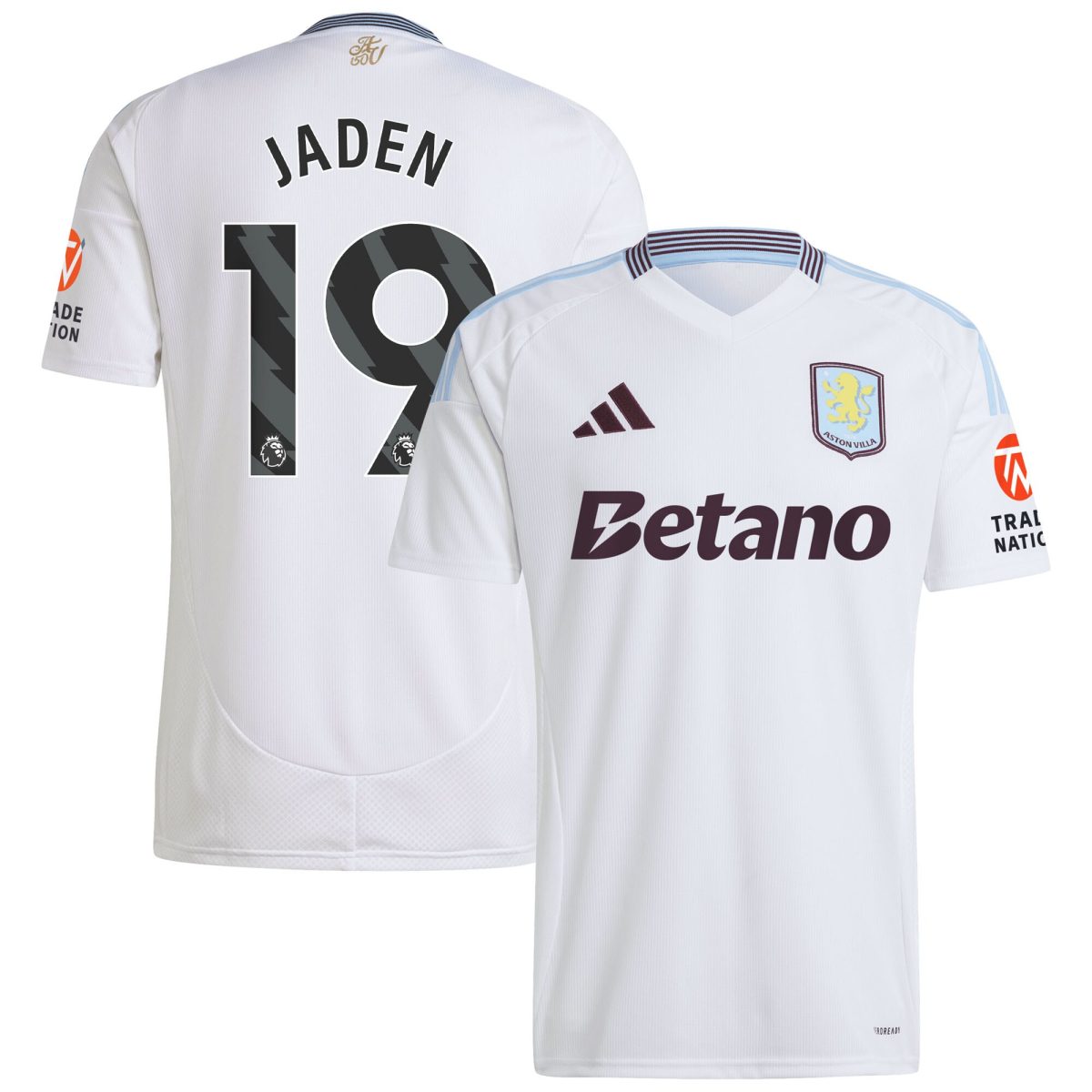 aston villa adidas away shirt 2024-25 with jaden 19 printing Collection | Official Aston Villa Jerseys for Fans