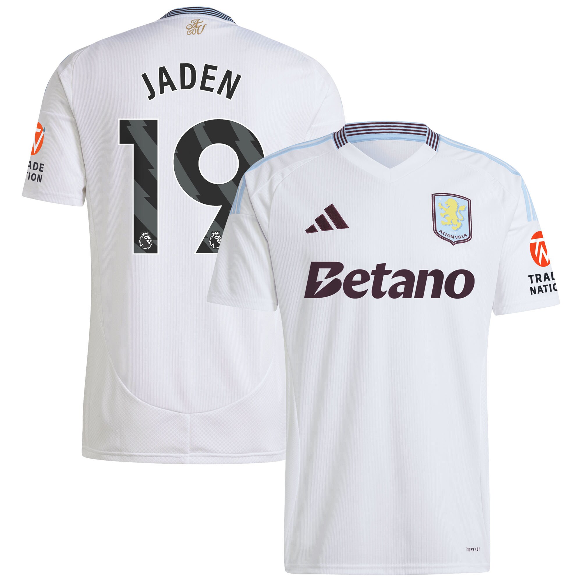 aston villa adidas away shirt 2024-25 with jaden 19 printing Collection | Official Aston Villa Jerseys for Fans