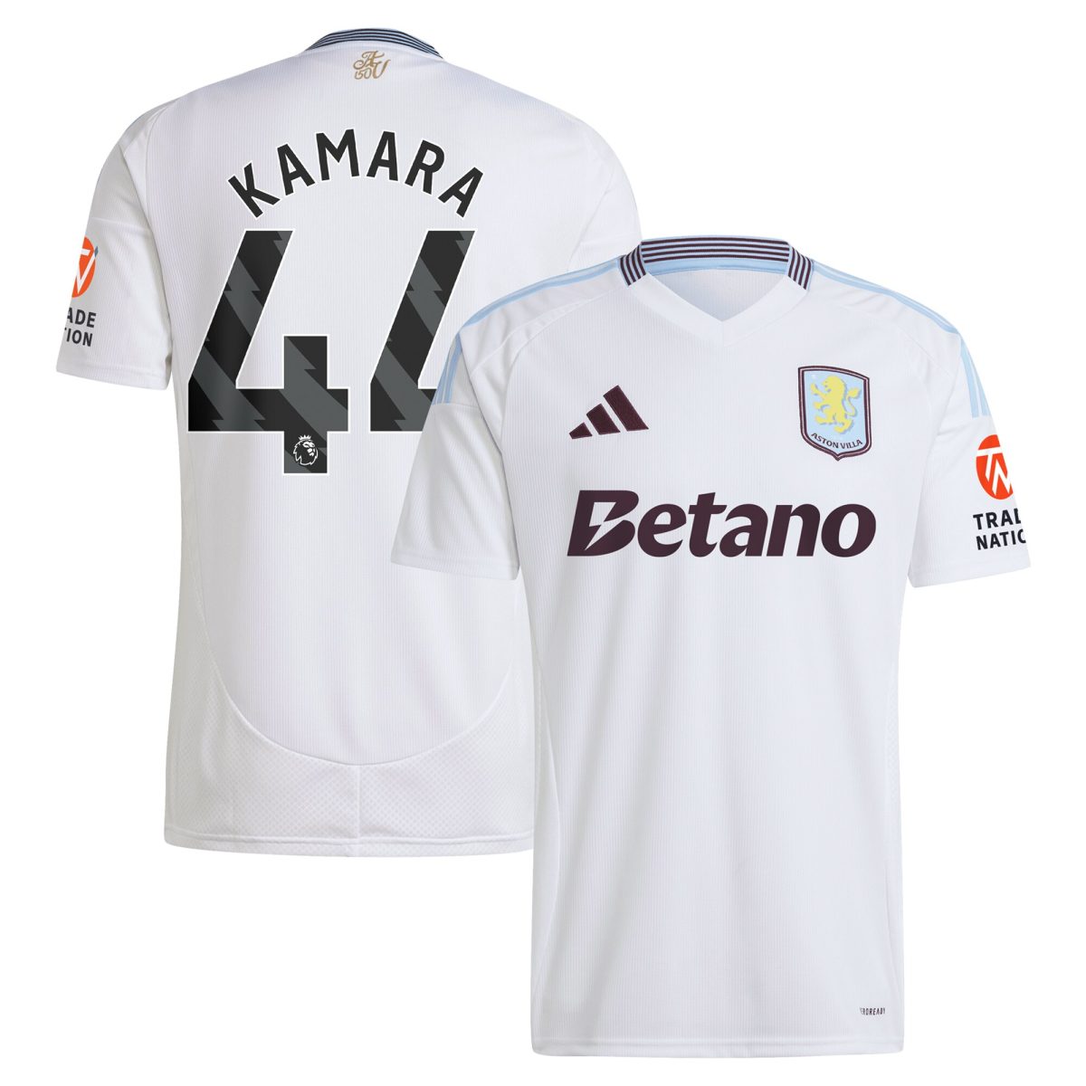 aston villa adidas away shirt 2024-25 with kamara 44 printing Collection | Official Aston Villa Jerseys for Fans