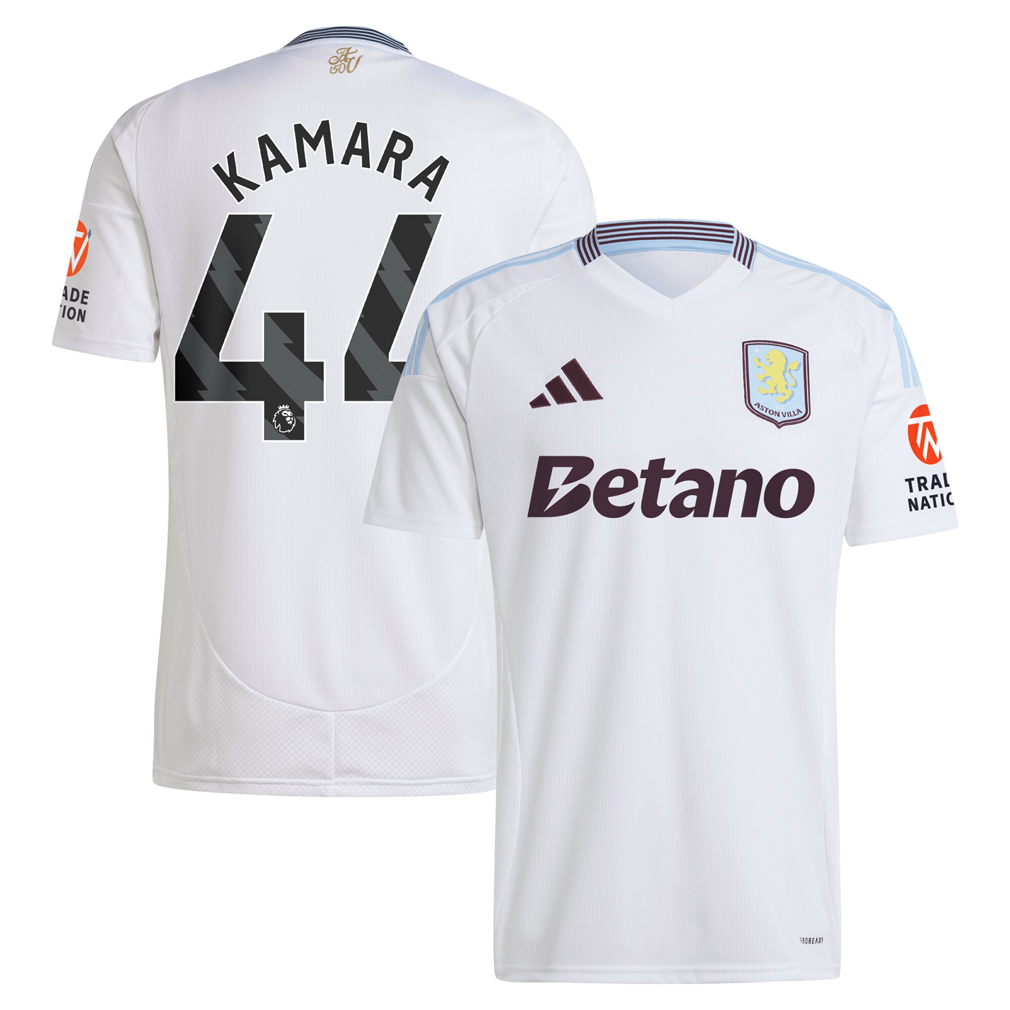 aston villa adidas away shirt 2024-25 with kamara 44 printing Collection | Official Aston Villa Jerseys for Fans