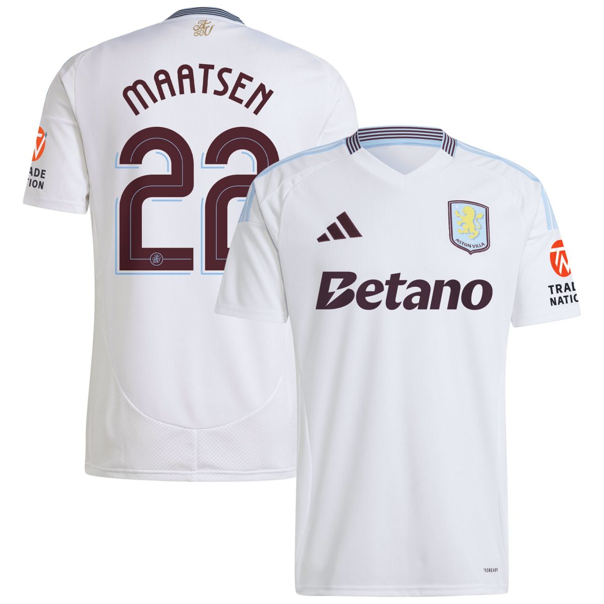 aston villa adidas away shirt 2024-25 with maatsen 22 cup printing Collection | Official Aston Villa Jerseys for Fans
