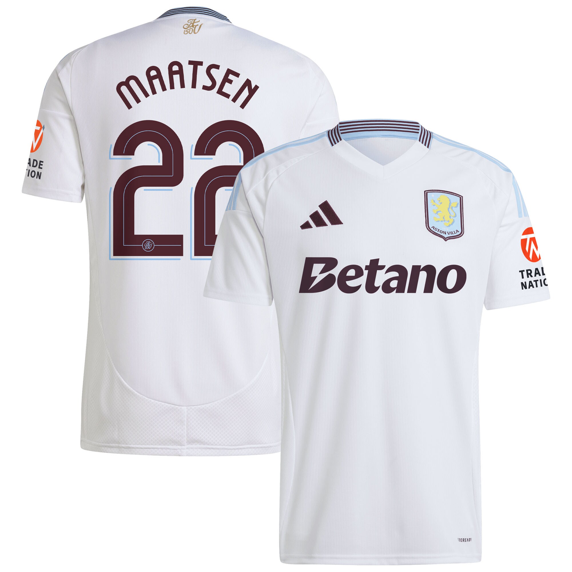 aston villa adidas away shirt 2024-25 with maatsen 22 cup printing Collection | Official Aston Villa Jerseys for Fans