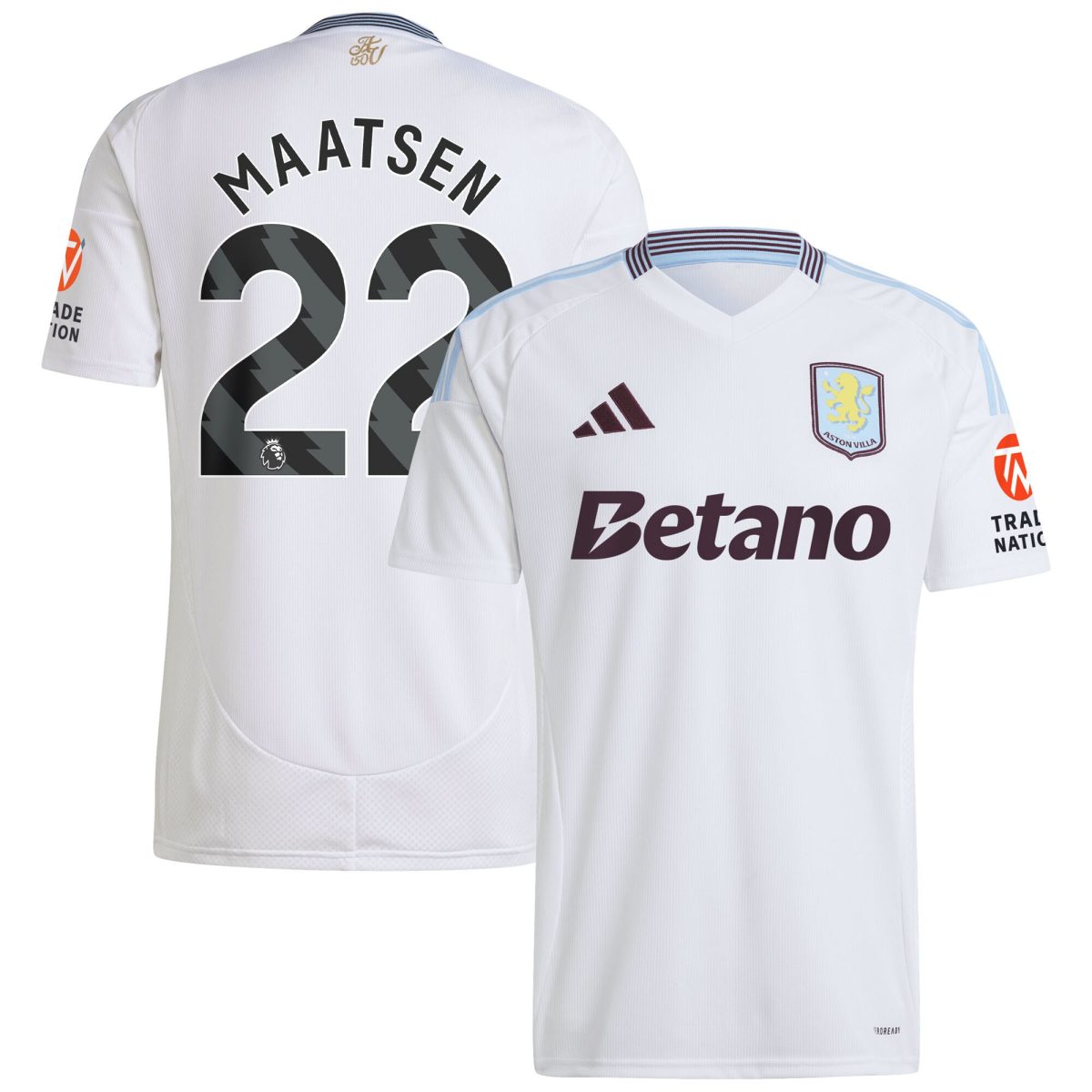 aston villa adidas away shirt 2024-25 with maatsen 22 printing Collection | Official Aston Villa Jerseys for Fans