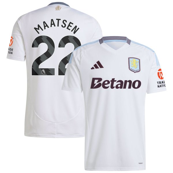 aston villa adidas away shirt 2024-25 with maatsen 22 printing Collection | Official Aston Villa Jerseys for Fans