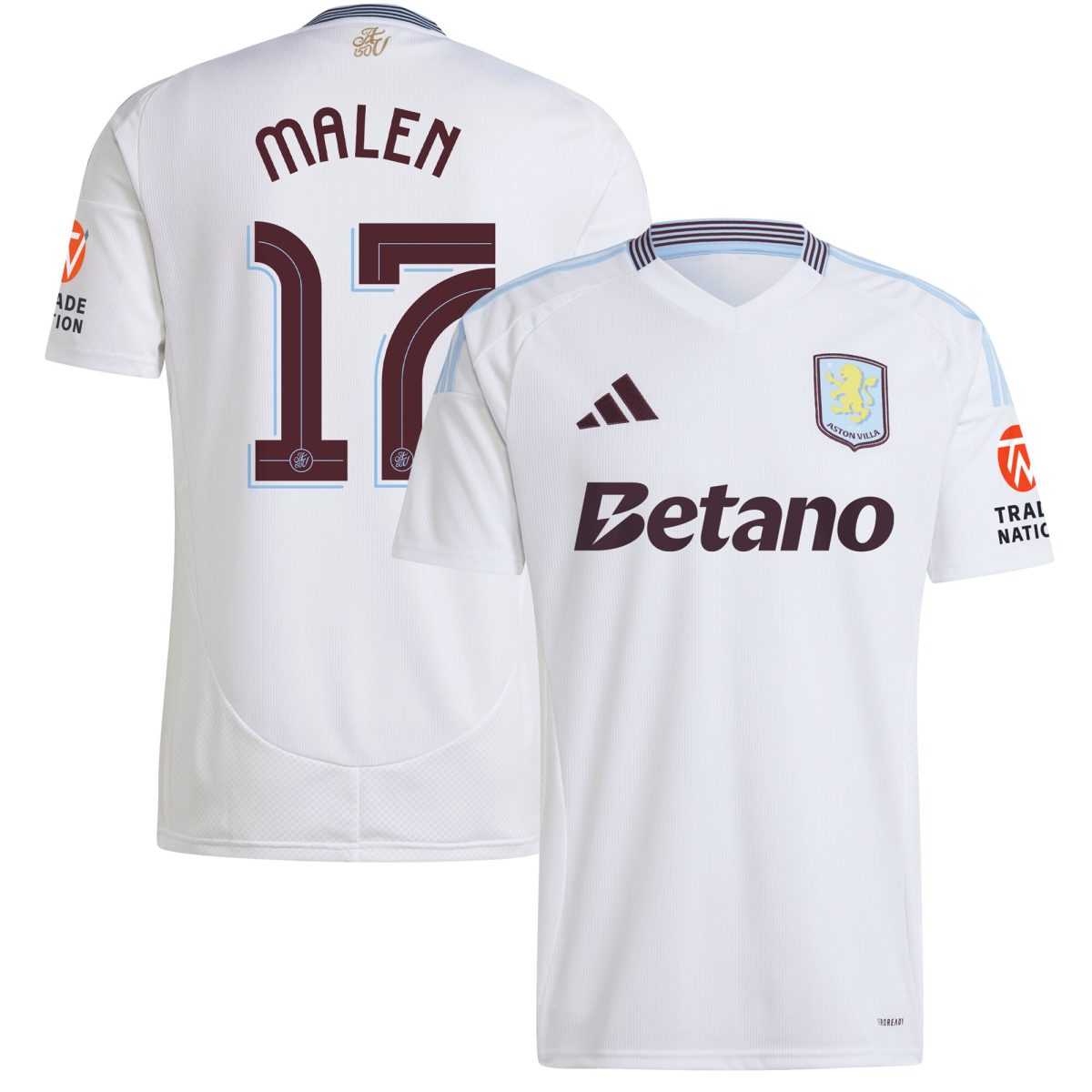 aston villa adidas away shirt 2024-25 with malen 17 cup printing Collection | Official Aston Villa Jerseys for Fans