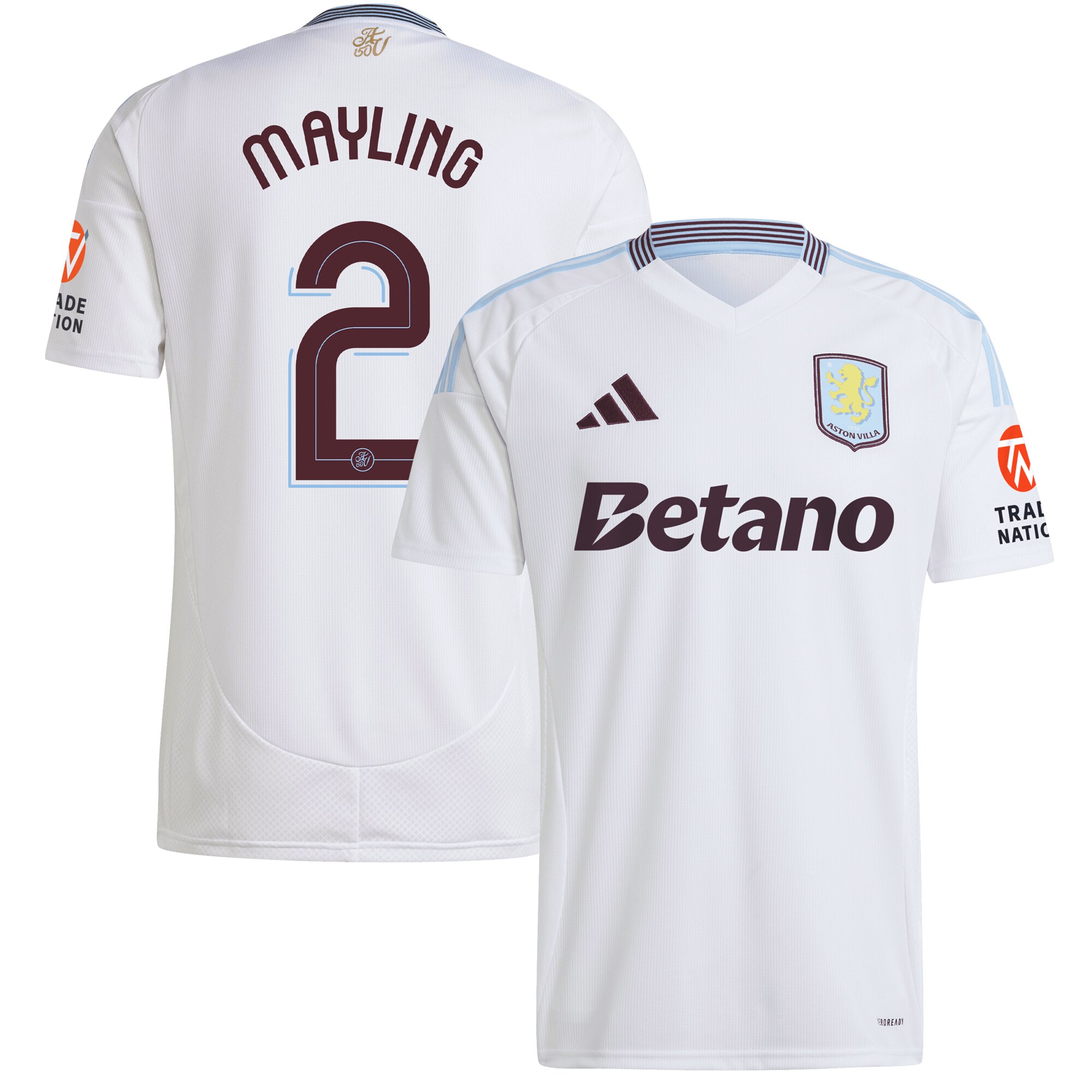 aston villa adidas away shirt 2024-25 with mayling 2 cup printing Collection | Official Aston Villa Jerseys for Fans
