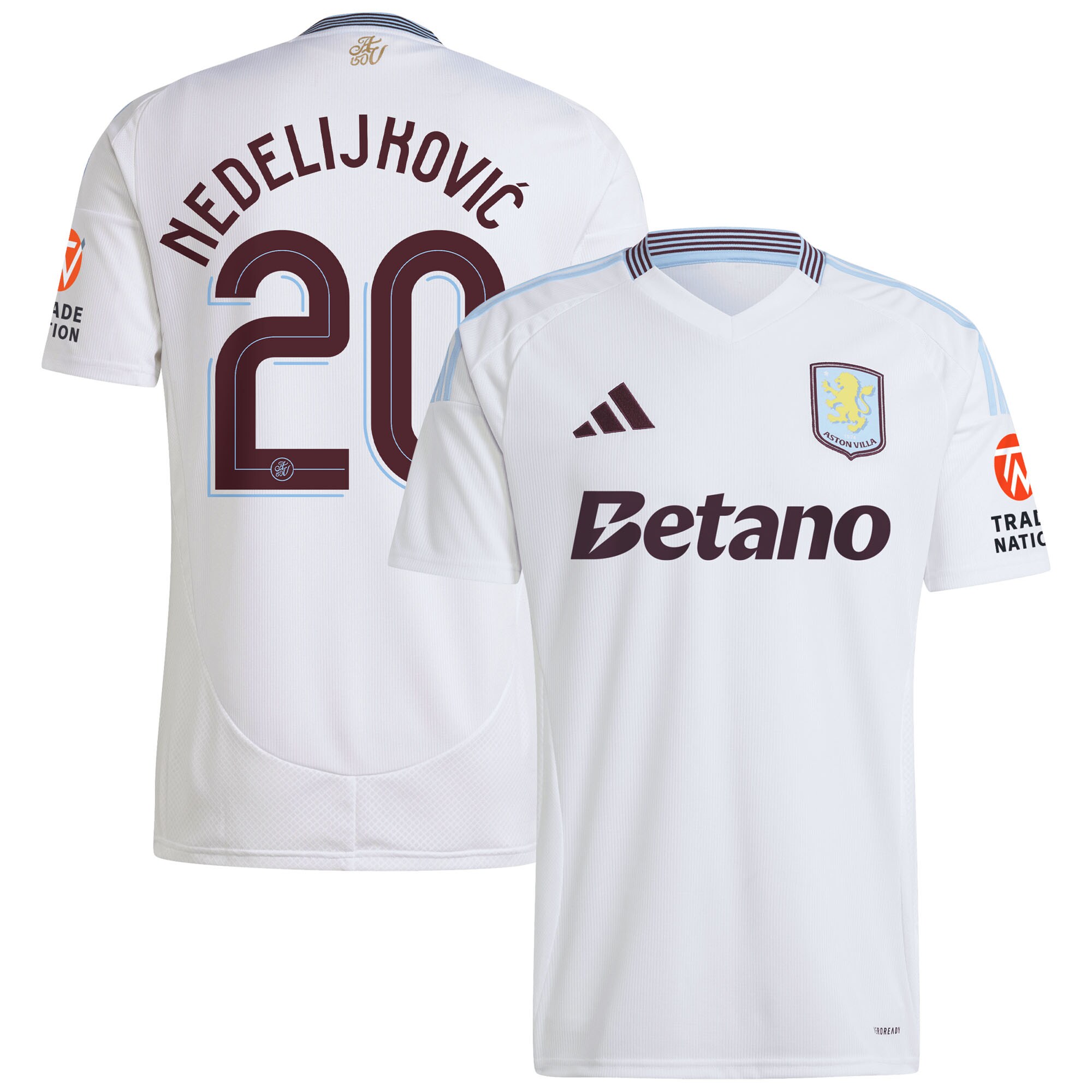 aston villa adidas away shirt 2024-25 with nedeljković 20 cup printing Collection | Official Aston Villa Jerseys for Fans