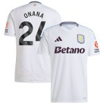 aston villa adidas away shirt 2024-25 with onana 24 printing Collection | Official Aston Villa Jerseys for Fans