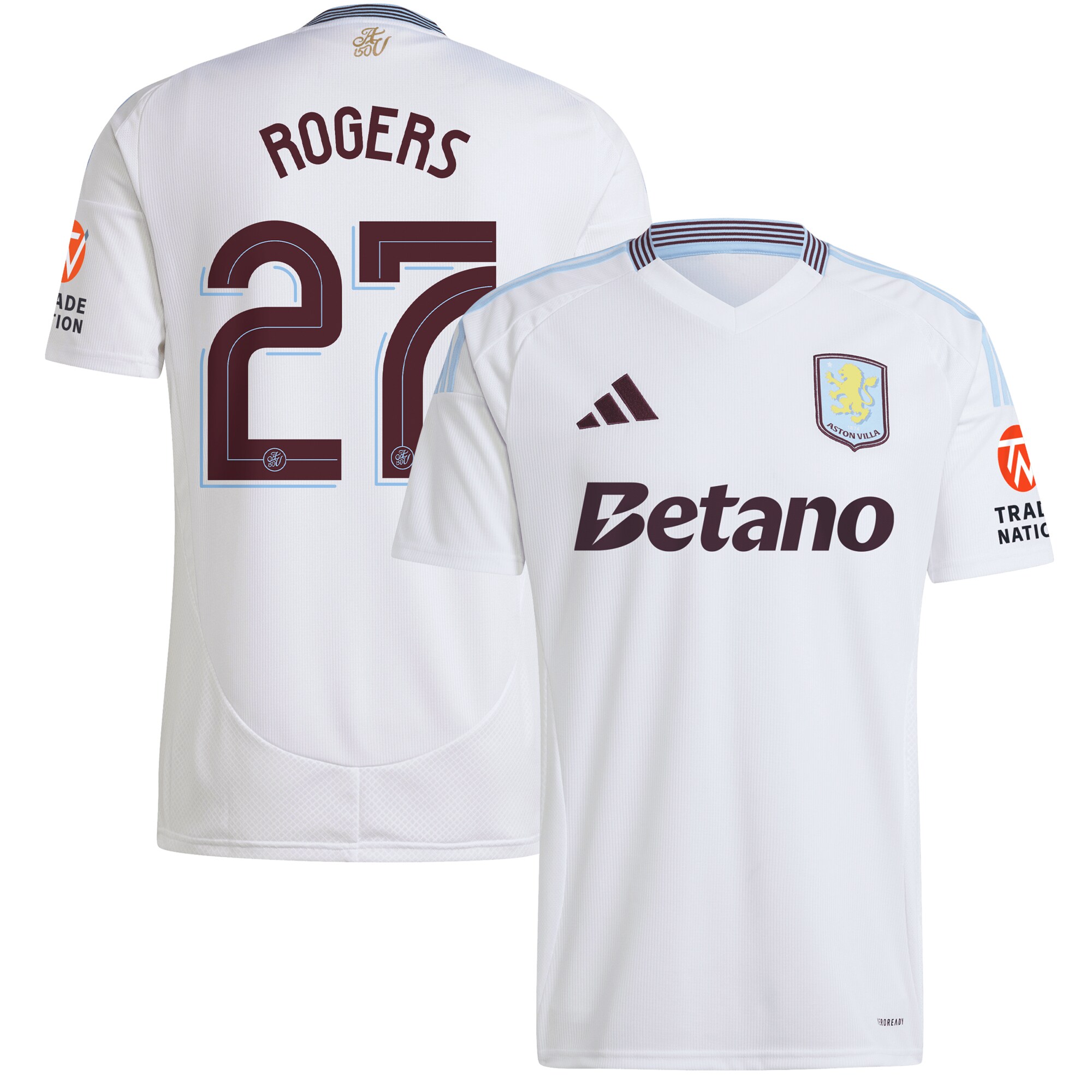 aston villa adidas away shirt 2024-25 with rogers 27 cup printing Collection | Official Aston Villa Jerseys for Fans
