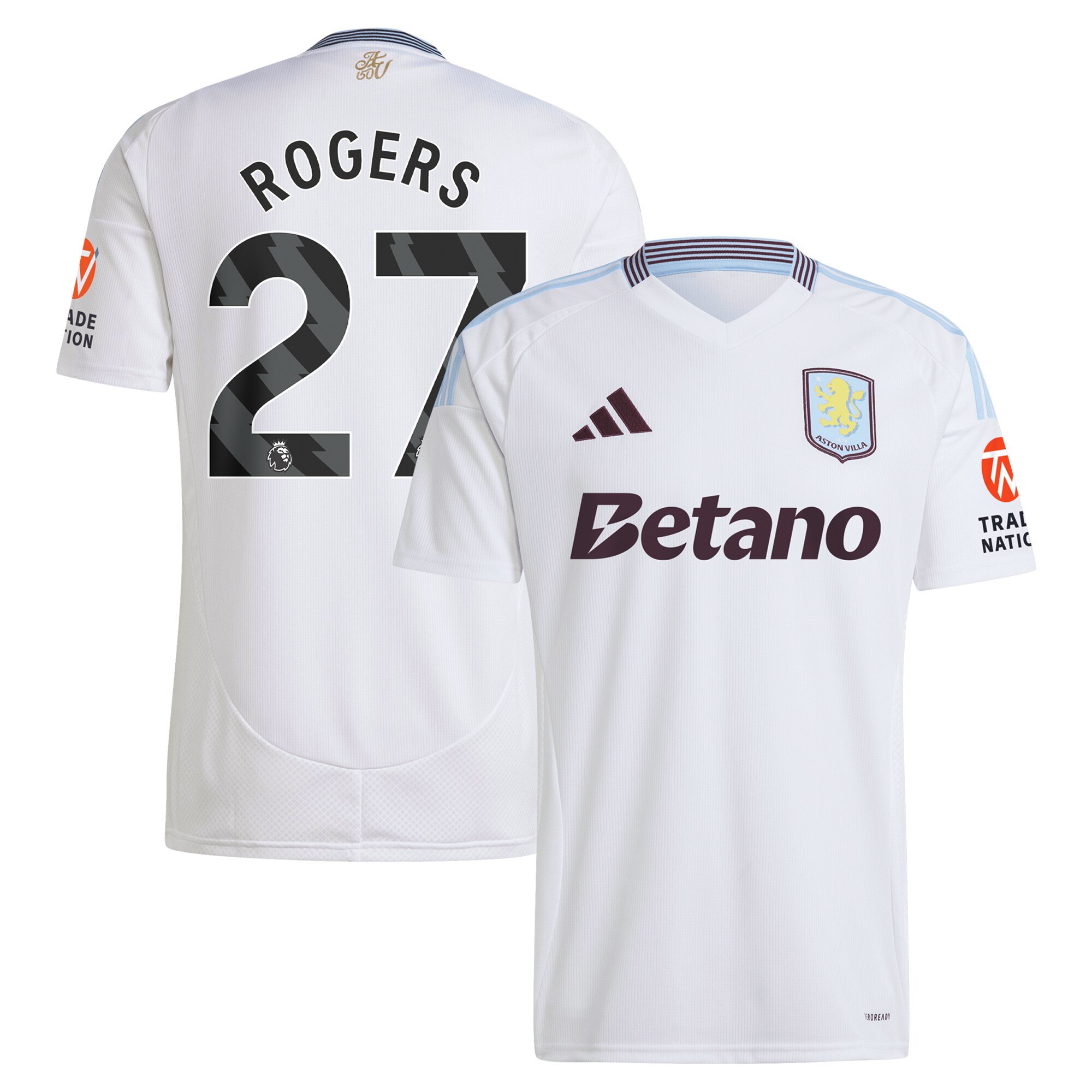 aston villa adidas away shirt 2024-25 with rogers 27 printing Collection | Official Aston Villa Jerseys for Fans