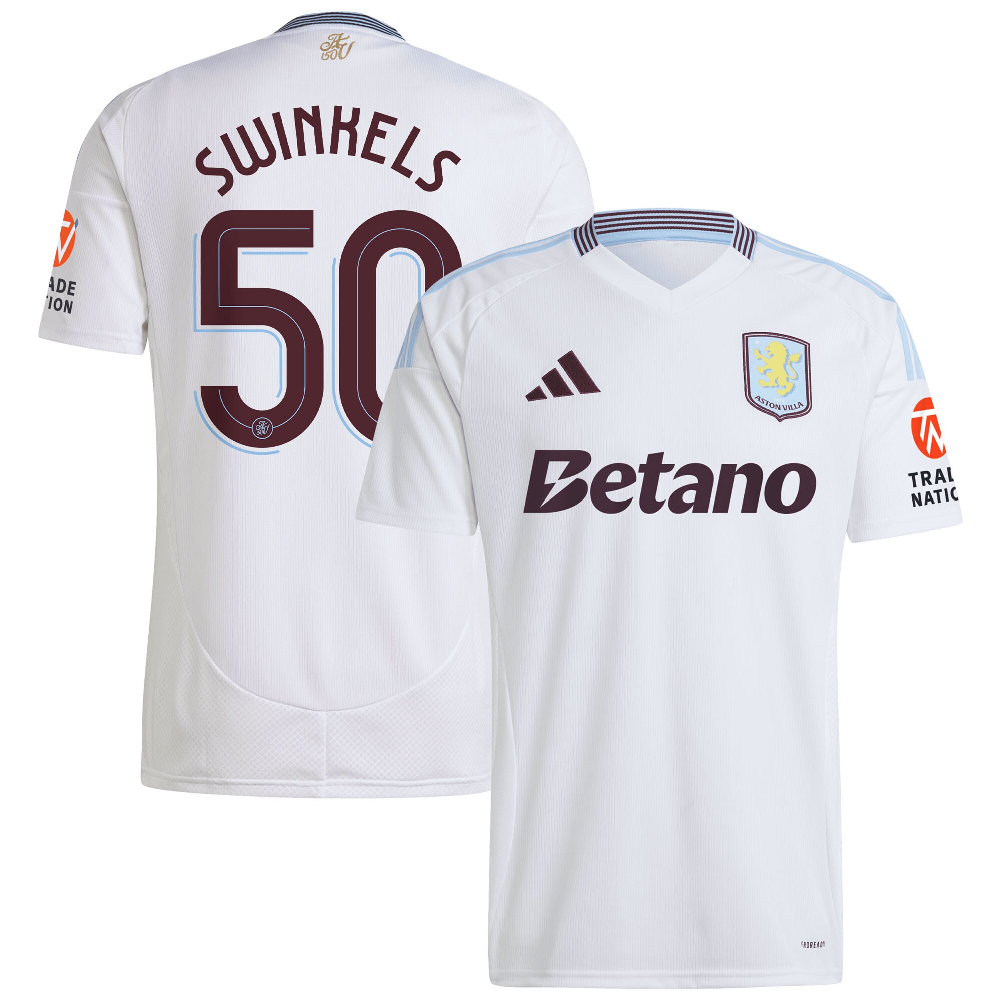 aston villa adidas away shirt 2024-25 with swinkels 50 cup printing Collection | Official Aston Villa Jerseys for Fans
