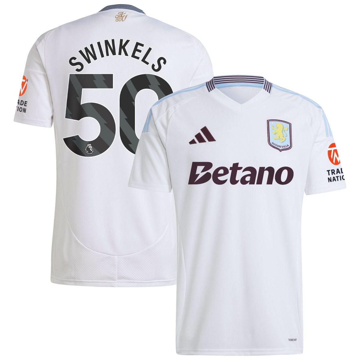 aston villa adidas away shirt 2024-25 with swinkels 50 printing Collection | Official Aston Villa Jerseys for Fans
