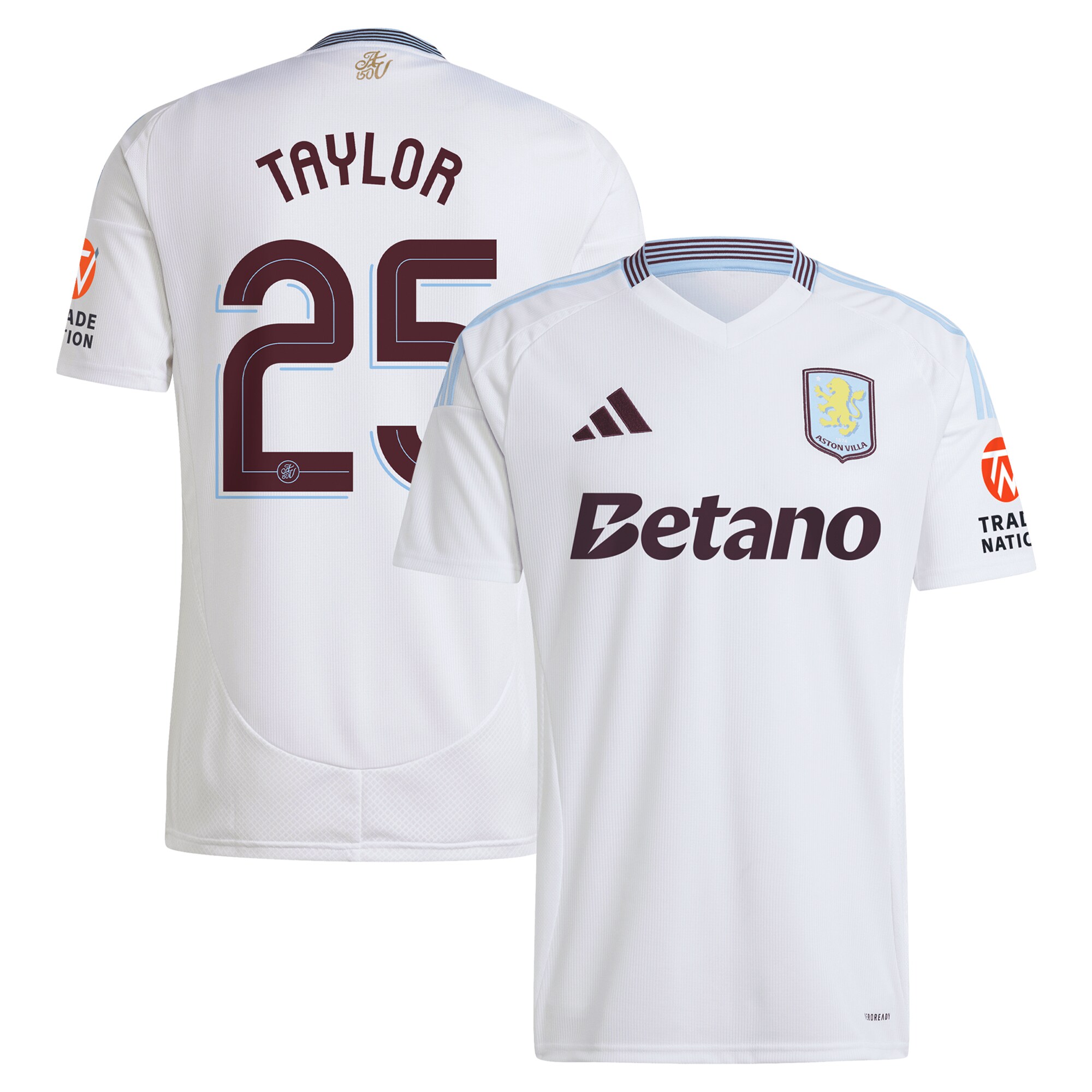 aston villa adidas away shirt 2024-25 with taylor 25 cup printing Collection | Official Aston Villa Jerseys for Fans