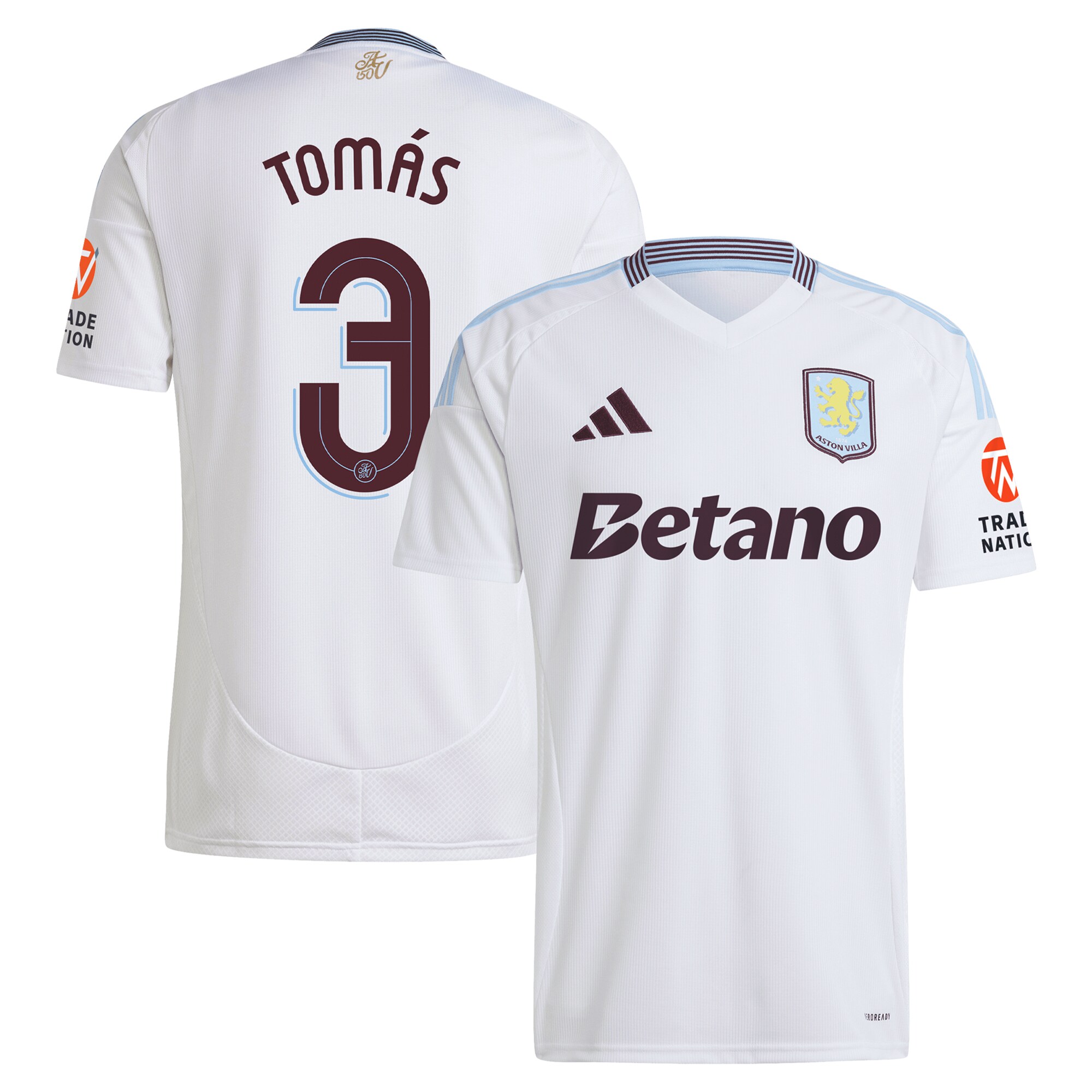 aston villa adidas away shirt 2024-25 with tomás 3 cup printing Collection | Official Aston Villa Jerseys for Fans
